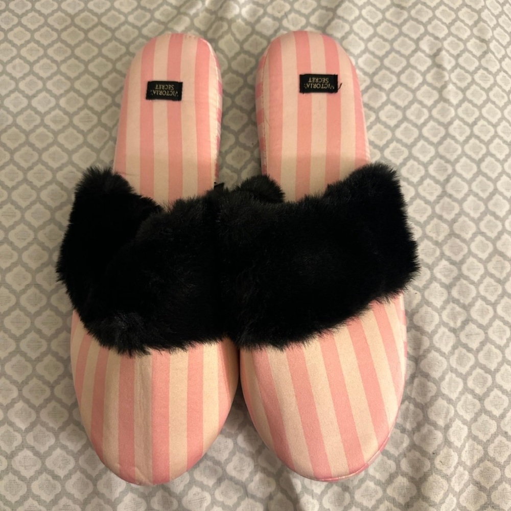 Victoria’s Secret satin slippers
